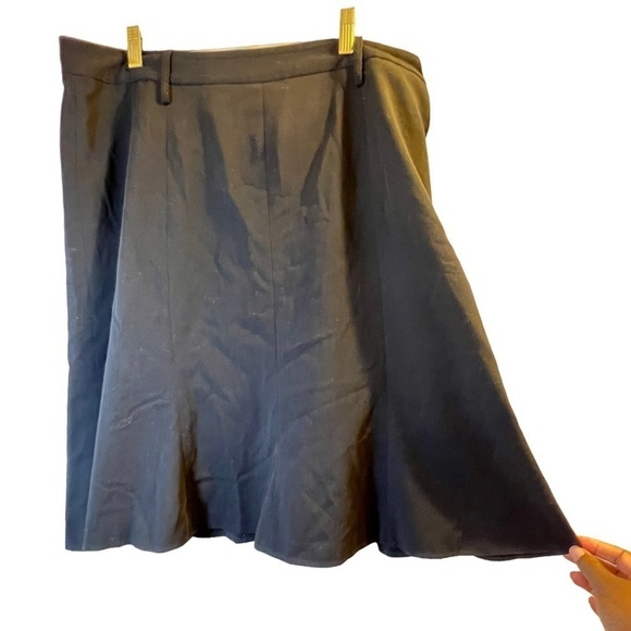 Sale Reitmans Women's Skirt Size 15 Black Knee Length Lined - Picture 3 of 14